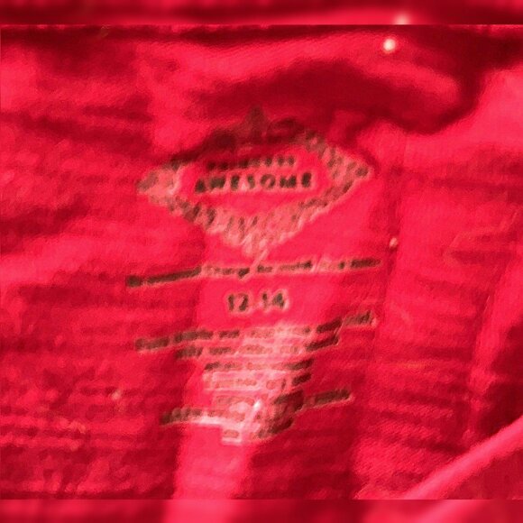 Princess Awesome red and black t-shirt and short skirt set - Picture 7 of 7